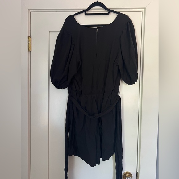 ELOQUII Black Tie front romper - Picture 5 of 6
